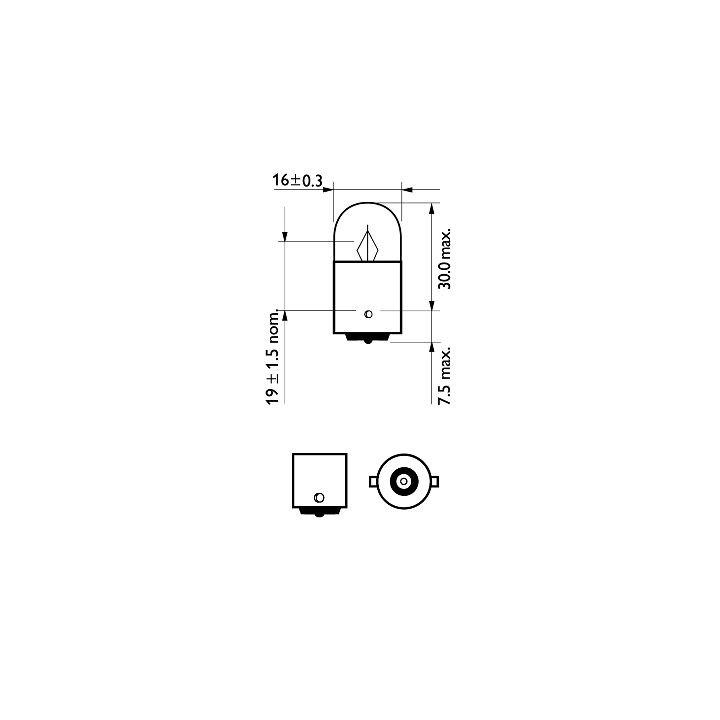 Żarówka lampy kierunkowskazu PHILIPS 12821B2