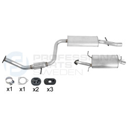 Układ wydechowy Professional Parts 254368062