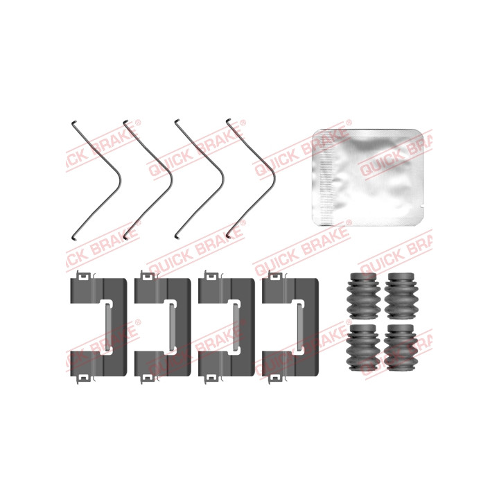 Zestaw montażowy klocków hamulcowych QUICK BRAKE 109-0163