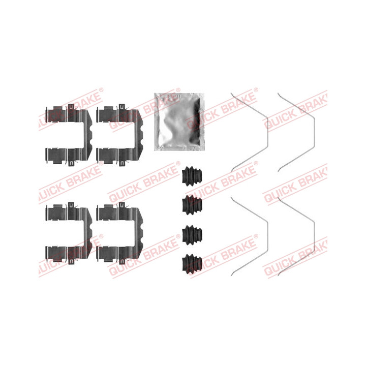 Zestaw montażowy klocków hamulcowych QUICK BRAKE 109-0057