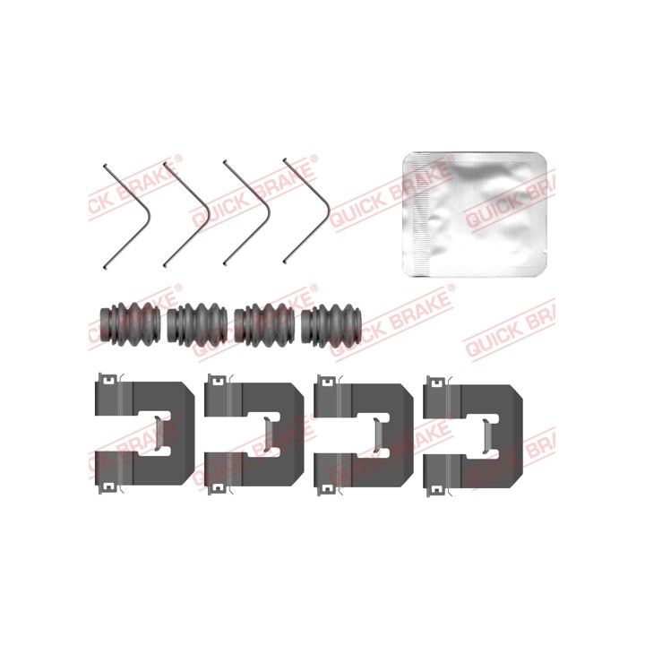 Zestaw montażowy klocków hamulcowych QUICK BRAKE 109-0160