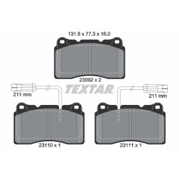 Klocki hamulcowe TEXTAR 2309201