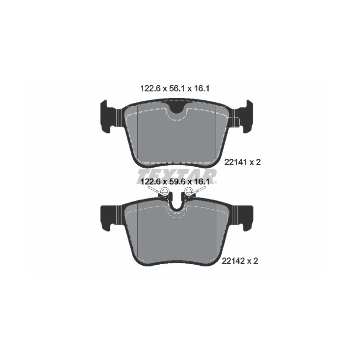 Klocki hamulcowe TEXTAR 2214101