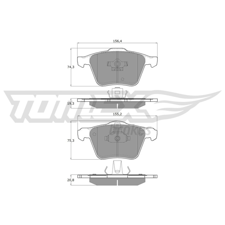 Klocki hamulcowe TOMEX Brakes TX 14-06