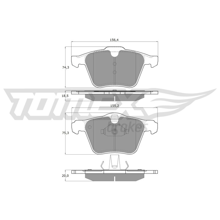 Klocki hamulcowe TOMEX Brakes TX 16-64