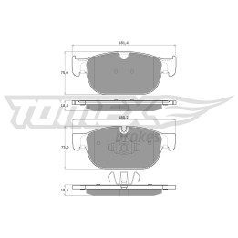 Klocki hamulcowe TOMEX Brakes TX 18-57