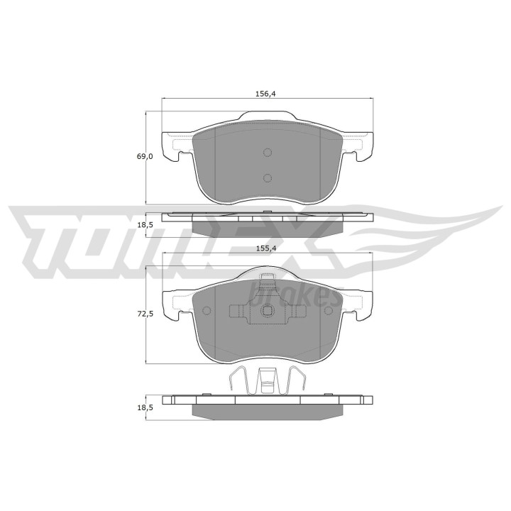 Klocki hamulcowe TOMEX Brakes TX 14-04