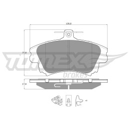 Klocki hamulcowe TOMEX Brakes TX 14-03