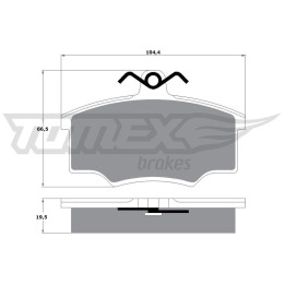 Klocki hamulcowe TOMEX Brakes TX 10-57
