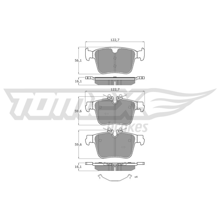 Klocki hamulcowe TOMEX Brakes TX 60-40