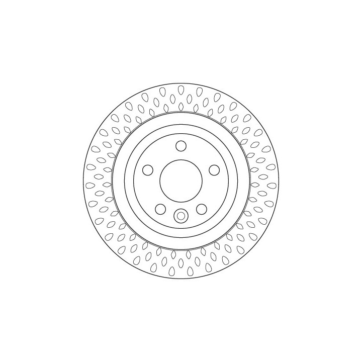 Tarcza hamulcowa TRW DF6387