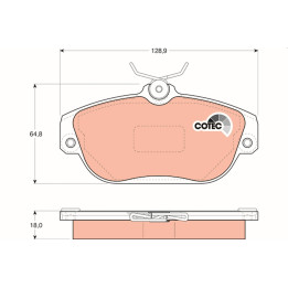 Klocki hamulcowe TRW GDB837