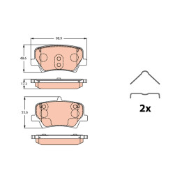 Klocki hamulcowe TRW GDB2277