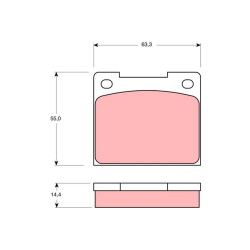 Klocki hamulcowe TRW GDB533