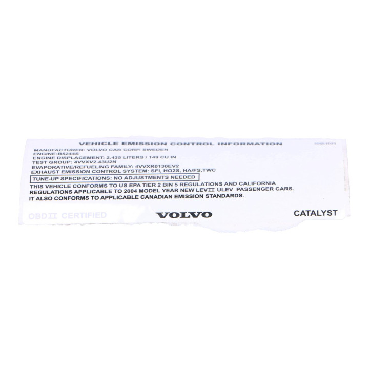 Decal Volvo (30651003)