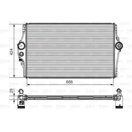 Chłodnica powietrza Intercooler VALEO 818284