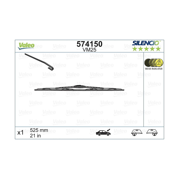 Pióro wycieraczki VALEO 574150
