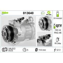 Sprężarka klimatyzacji VALEO 813640