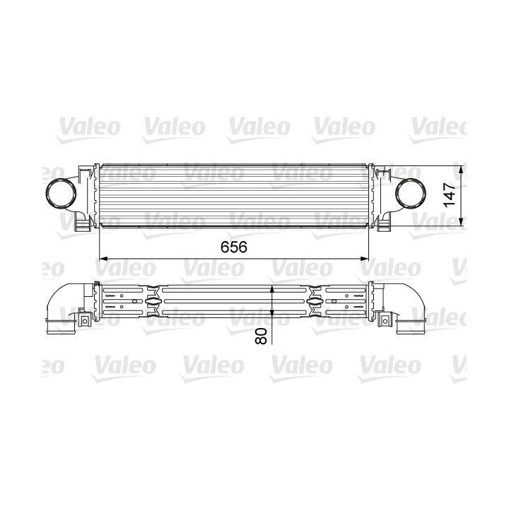 Chłodnica powietrza Intercooler VALEO 818646