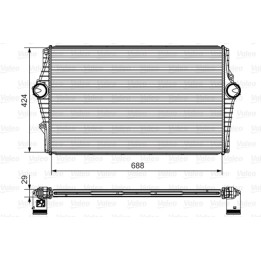 Chłodnica powietrza Intercooler VALEO 818279