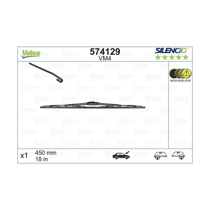 Pióro wycieraczki VALEO 574129