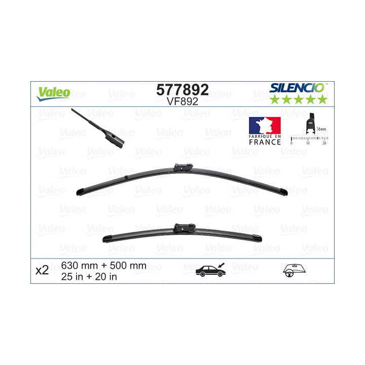 Pióro wycieraczki VALEO 577892