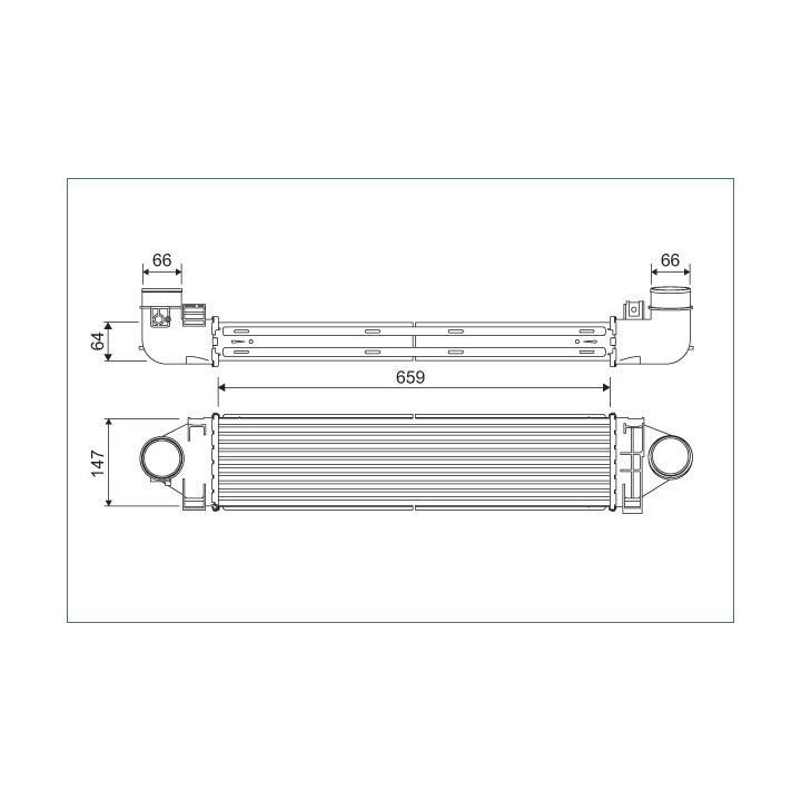 Chłodnica powietrza Intercooler VALEO 822926
