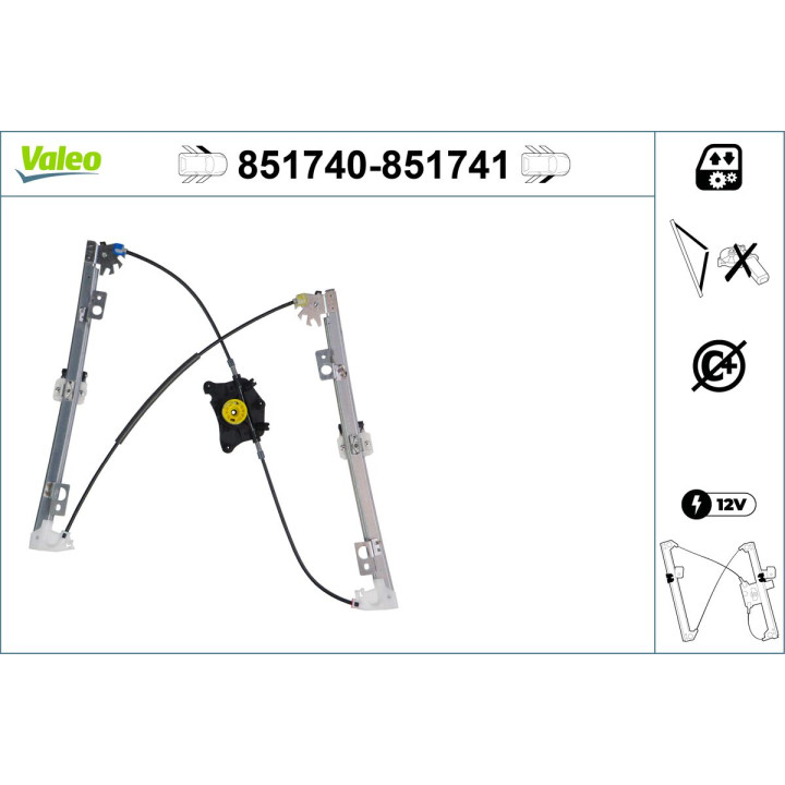 Podnośnik szyby VALEO 851740