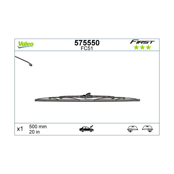 Pióro wycieraczki VALEO 575550