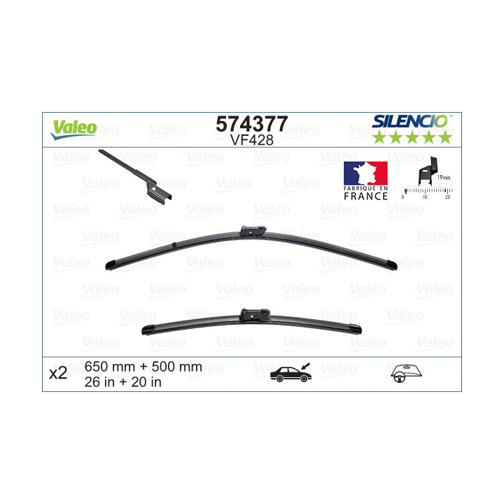 Pióro wycieraczki VALEO 574377