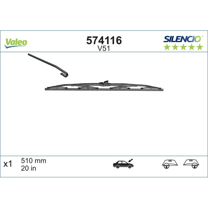 Pióro wycieraczki VALEO 574116