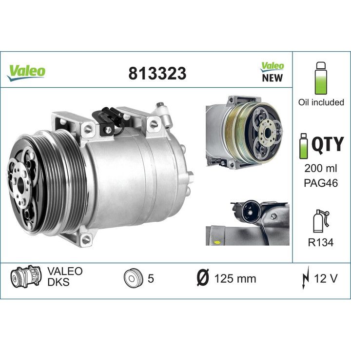 Sprężarka klimatyzacji VALEO 813323