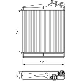 Nagrzewnica VALEO 811512