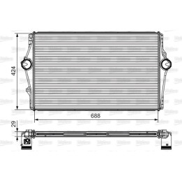 Chłodnica powietrza Intercooler VALEO 818283