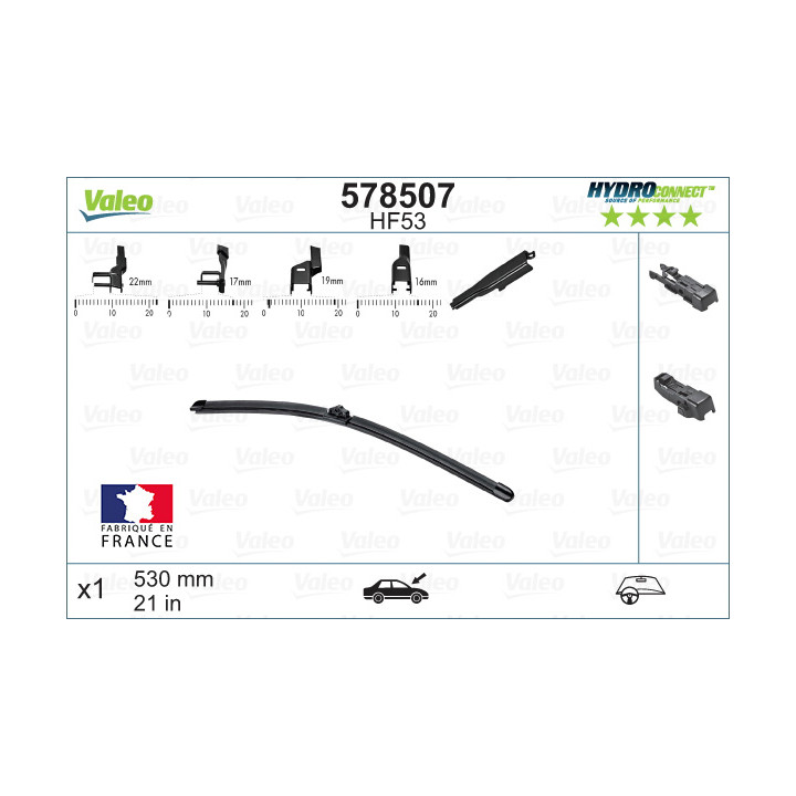 Pióro wycieraczki VALEO 578507