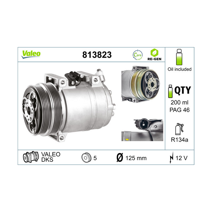 Sprężarka klimatyzacji VALEO 813823