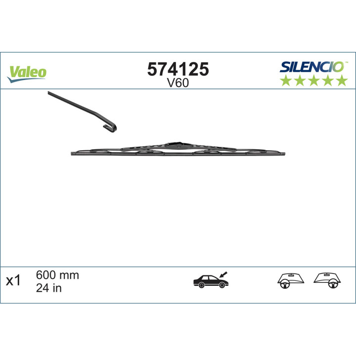Pióro wycieraczki VALEO 574125
