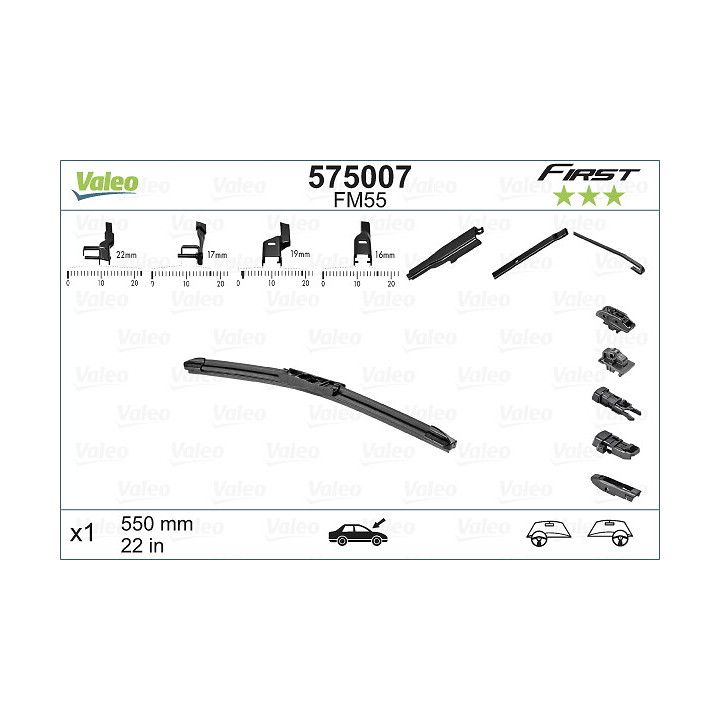 Pióro wycieraczki VALEO 575007