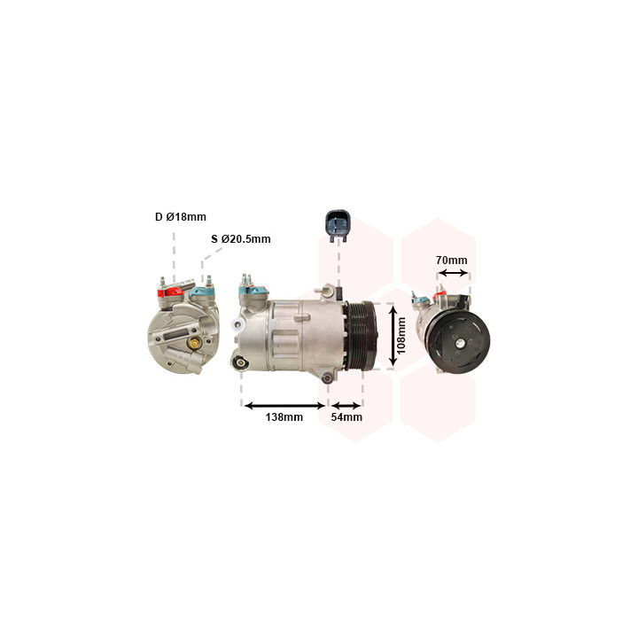 Sprężarka klimatyzacji VAN WEZEL 1800K478