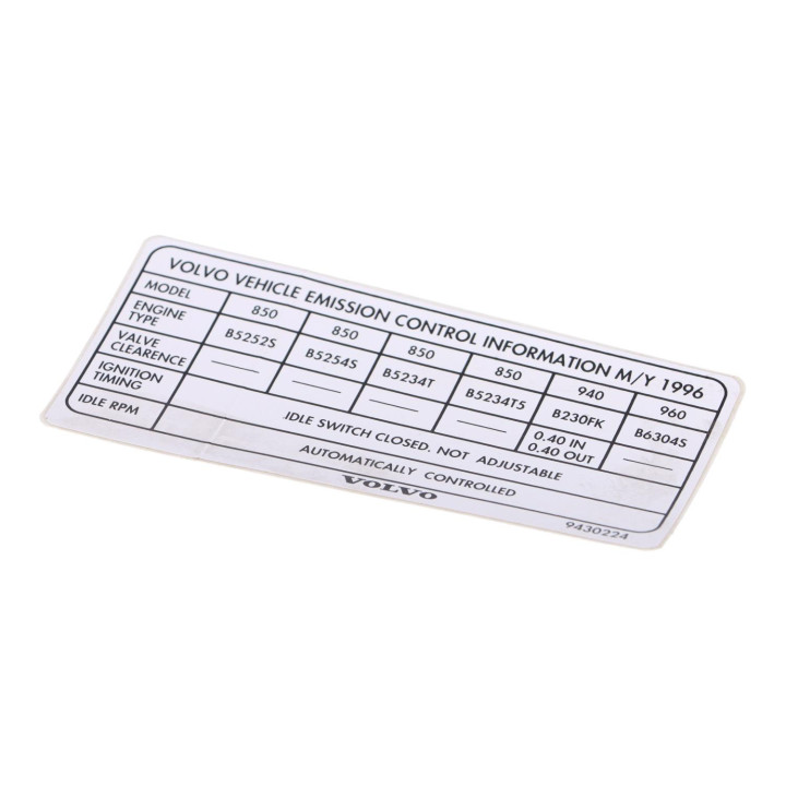 Decal Volvo (9430224)