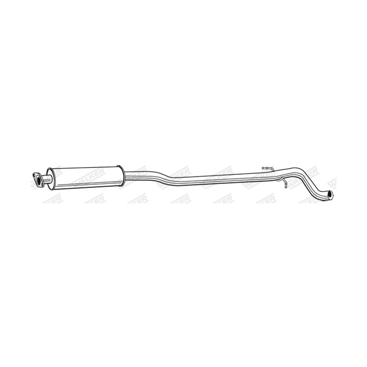 Tłumik środkowy WALKER 22972