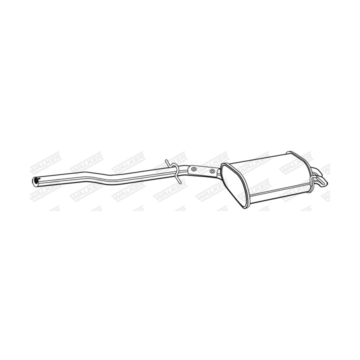 Tłumik końcowy WALKER 25095