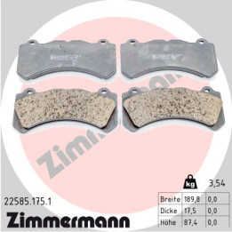 Klocki hamulcowe ZIMMERMANN 22585.175.1