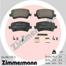 Klocki hamulcowe ZIMMERMANN 24496.170.3