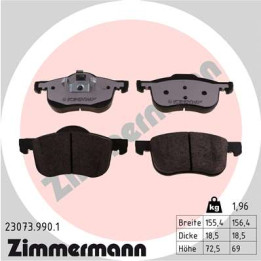 Klocki hamulcowe ZIMMERMANN 23073.990.1