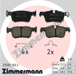 Klocki hamulcowe ZIMMERMANN 22582.160.2