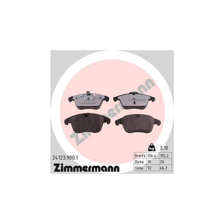 Klocki hamulcowe ZIMMERMANN 24123.900.1