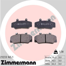 Klocki hamulcowe ZIMMERMANN 21233.165.1