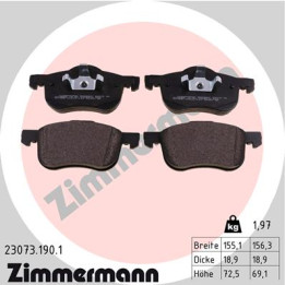 Klocki hamulcowe ZIMMERMANN 23073.190.1
