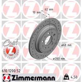 Tarcza hamulcowa ZIMMERMANN 610.1200.52